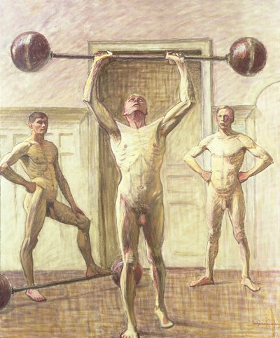 Pushing Weights with Two Arms, Number 3 by Eugène Jansson